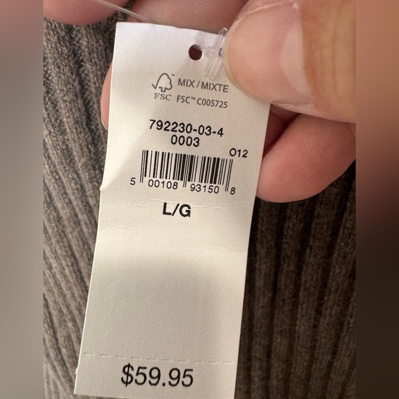 Gap Ribbed Knit Sleeveless Top Brown - Picture 8 of 10